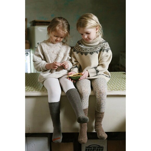 NWT Tambere FairIsle Ivory Wool/Cashmere Blend Turtleneck Gender Neutral Sweater - Picture 12 of 13